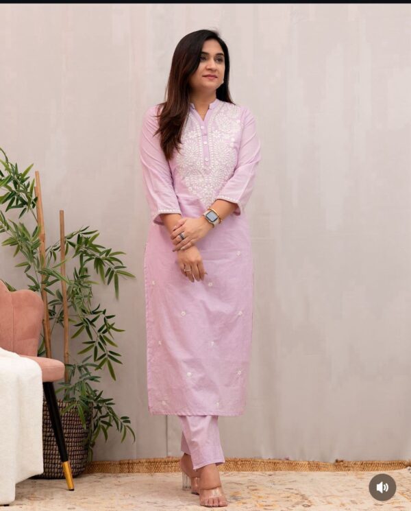 Cotton Kurta with Pant set