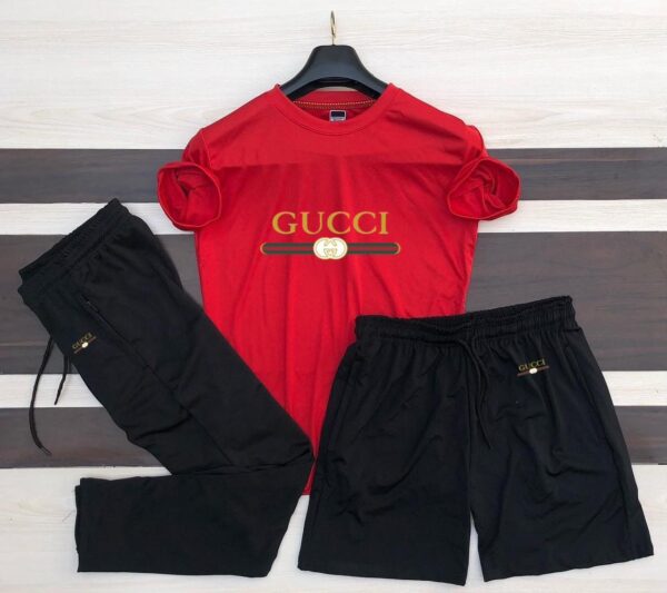 Gucci T SHIRT+LOWER+short(3 pcs)